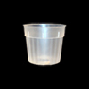 4" Rigid Fluted Clear Orchid Pot